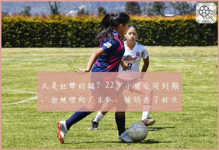 又是杜锋的错?22岁小将合同到期,拒绝续约广东队,徐昕开了好头
